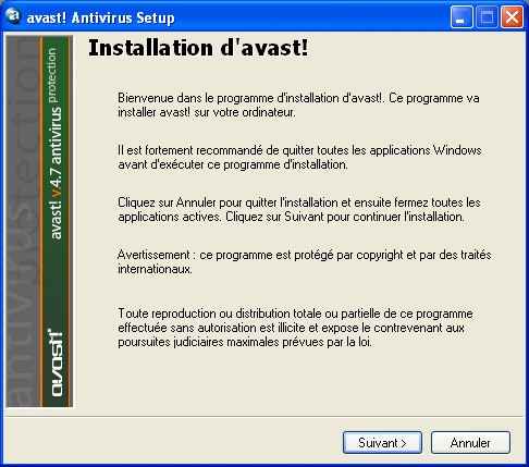 Avast! - Installation 1