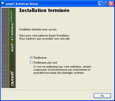 Avast! - Installation 9