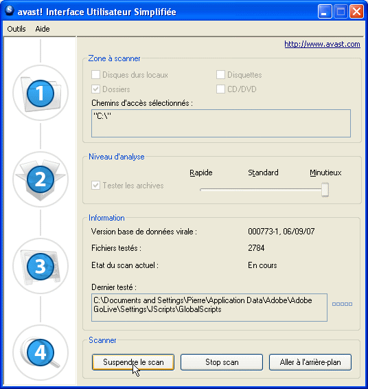 Avast! - Faire une analyse antivirus avec Avast! - 1
