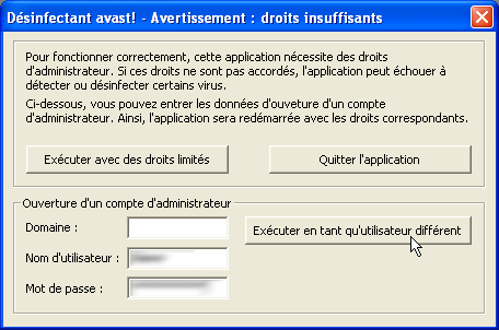 Avats! Virus Cleaner (Désinfectant Avast!)