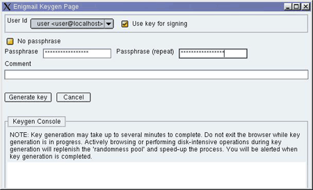 Message crypté au format OpenPGP