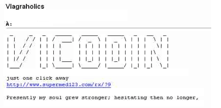 ascii art spam