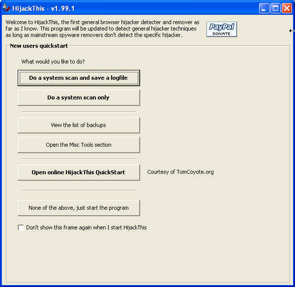 HijackThis