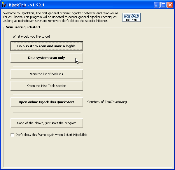 HijackThis