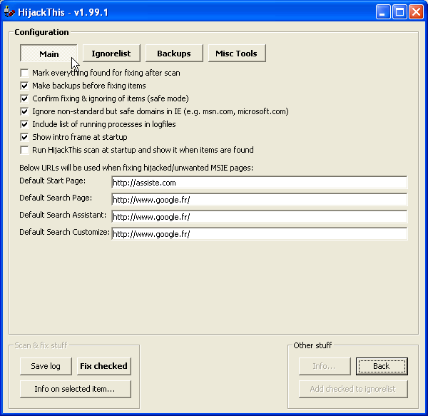 HijackThis