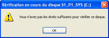 Vérifier Réparer Erreurs Disque durs - Partition - Système de fichiers