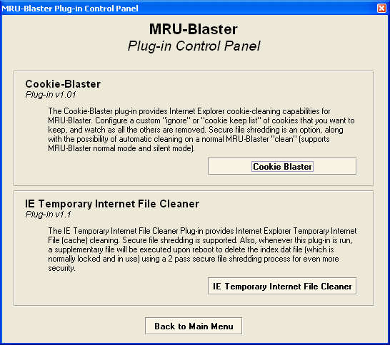 MRU-Blaster, MRU Blaster, MRUBlaster, MRUs