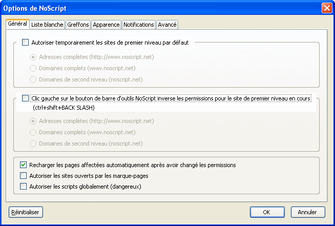 NoScript Mozilla Firefox