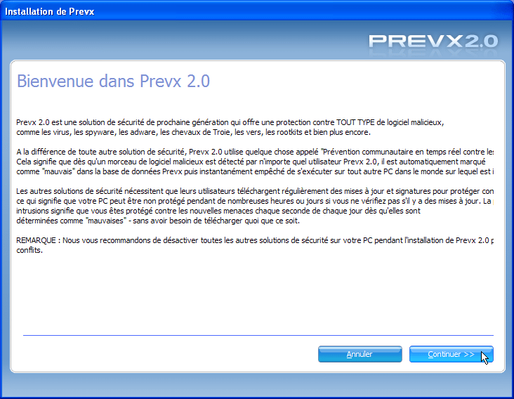 PrevX - Installation